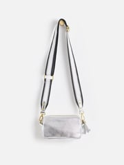 Oliver Bonas Silver Naha Cross-Body Bag - Image 2 of 8