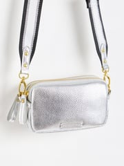 Oliver Bonas Silver Naha Cross-Body Bag - Image 4 of 8