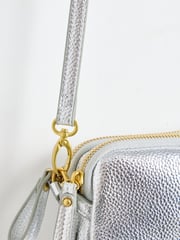 Oliver Bonas Silver Naha Cross-Body Bag - Image 7 of 8