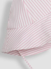 JoJo Maman Bébé Pink Stripe Floppy Sun Hat - Image 2 of 3