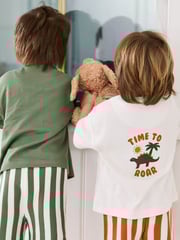 JoJo Maman Bébé Stone Print Short Jersey Pyjamas 2 Pack - Image 10 of 15