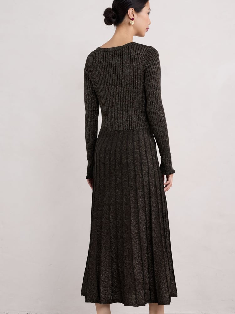 Seasalt Cornwall Black Petite Glass Stem Sparkly Knitted Dress - Image 2 of 5 Seasalt Cornwall Black Petite Glass Stem Sparkly Knitted Dress - Image 2 of 5