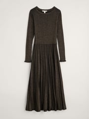 Seasalt Cornwall Black Petite Glass Stem Sparkly Knitted Dress - Image 4 of 5