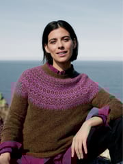 Seasalt Cornwall Brown Spruce Frost Fairisle Pattern Jumper - Image 1 of 12