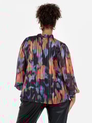 Lovedrobe Blue Twist Neck Long Sleeve Blouse - Image 6 of 6