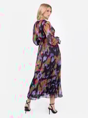 Lovedrobe Blue Wrap Front Tie Back Midaxi Dress - Image 2 of 6