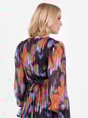 Lovedrobe Blue Wrap Front Tie Back Midaxi Dress - Image 4 of 6