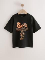 Black/Grey Skate Relaxed Fit Graphic Print Short Sleeve 100% Cotton T-Shirts 3 Pack (3-16yrs) - Image 3 of 7