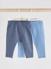 Blue Baby Leggings 2 Pack - Image 1 of 9