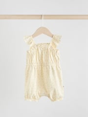 Stripe and Spot Printed 100% Cotton Baby Rompers 2 Pack - Image 3 of 8