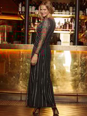 Sosandar Black Premium Embellished Maxi Dress - Image 4 of 5