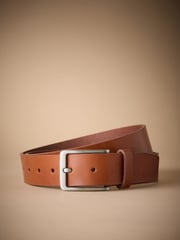 Brown Signature Causal Leather Belt - Image 1 of 4