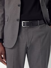 Black Signature Causal Leather Belt - Image 1 of 4
