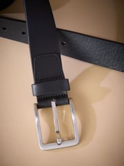 Black Signature Causal Leather Belt - Image 3 of 4