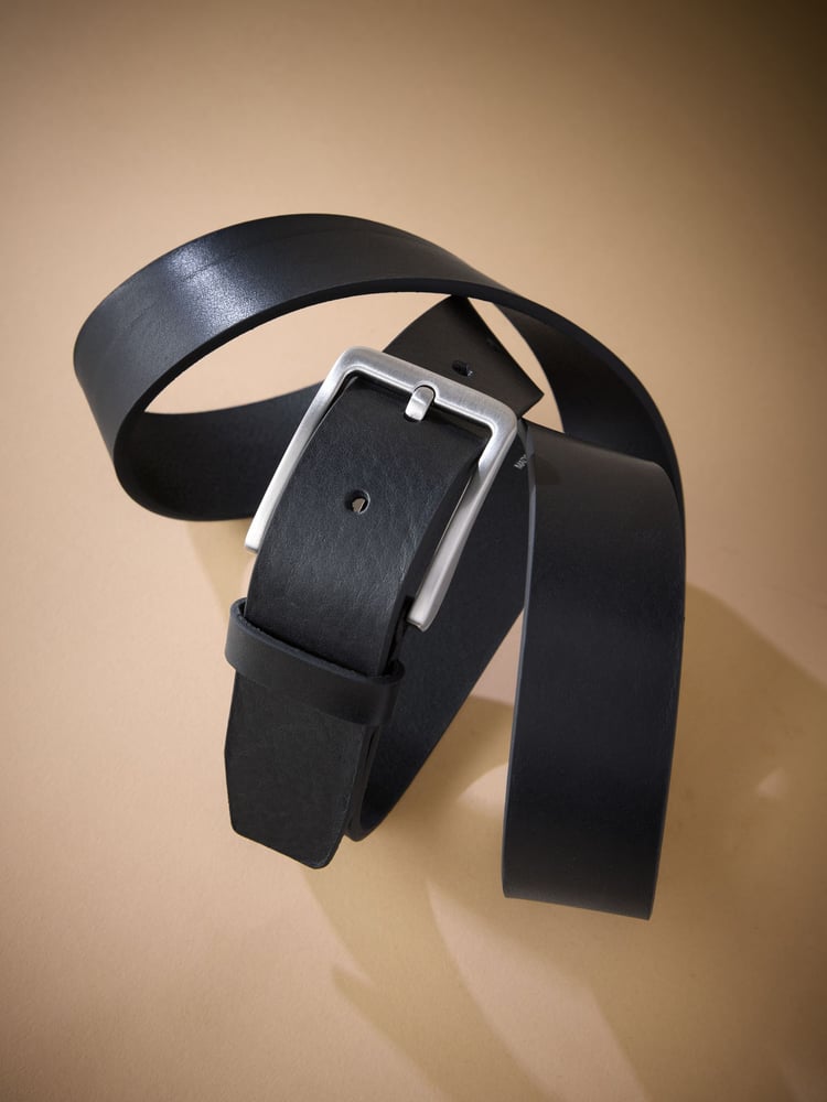 Black Signature Causal Leather Belt - Image 4 of 4