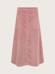 Monsoon Pink Malika Cord Midi Skirt - Image 5 of 5