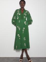 Monsoon Green Erica Shirt Dress - Image 1 of 6