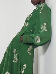 Monsoon Green Erica Shirt Dress - Image 2 of 6