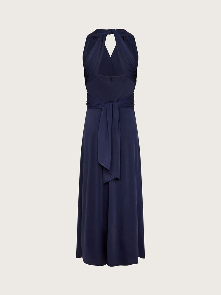 Monsoon Blue Tia Twist Prom Dress - Image 2 of 2