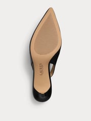 Lauren Ralph Lauren Lolah Burnished Leather Slingback Pumps - Image 6 of 6