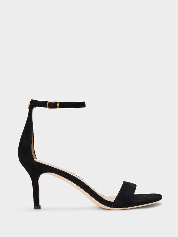 Lauren Ralph Lauren Allie Heel Suede Sandals - Image 1 of 5
