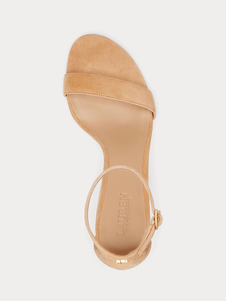 Lauren Ralph Lauren Allie Heel Suede Sandals - Image 5 of 5