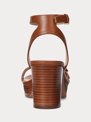 Lauren Ralph Lauren Melissah Platform Leather Heeled Sandals - Image 3 of 4