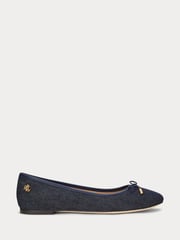 Lauren Ralph Lauren Blue Denim Jayna Flats - Image 2 of 4