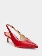 Lauren Ralph Lauren Lolah II Leather Slingback Pump Heeled Shoes - Image 3 of 5