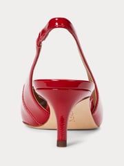 Lauren Ralph Lauren Lolah II Leather Slingback Pump Heeled Shoes - Image 4 of 5