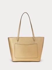 Lauren Ralph Lauren Karly Crosshatch Leather Tote Bag - Image 2 of 6