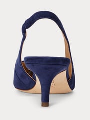 Lauren Ralph Lauren Lolah II Suede Slingback Heeled Pump Shoes - Image 4 of 4