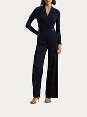 Lauren Ralph Lauren Isanah V-Neck Wide Leg Jumpsuit - Image 2 of 7