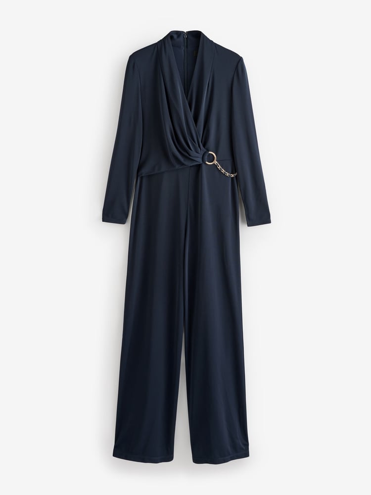 Lauren Ralph Lauren Isanah V-Neck Wide Leg Jumpsuit - Image 7 of 7