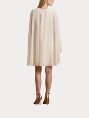 Lauren Ralph Lauren Renelle Cape Long Sleeve Mini Dress - Image 2 of 8