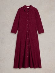 White Stuff Purple Rua Sparkle Jersey Dress - Image 5 of 6