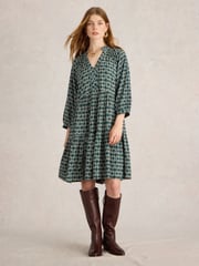 White Stuff Green Sophia Dress - Image 1 of 6