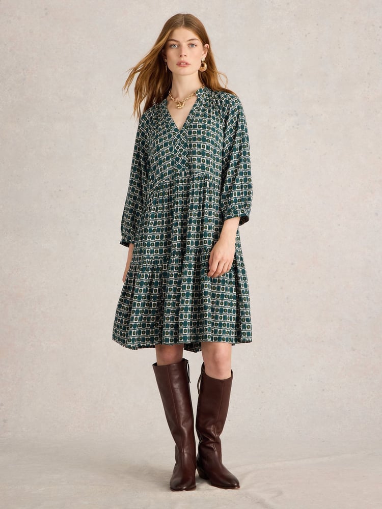 White Stuff Green Sophia Dress - Image 1 of 6 White Stuff Green Sophia Dress - Image 1 of 6