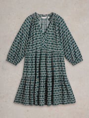 White Stuff Green Sophia Dress - Image 5 of 6