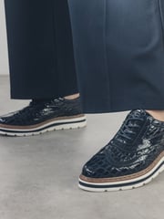Moda in Pelle Gennisiss Lace-Up Brogue Detailed Shoes - Image 1 of 5
