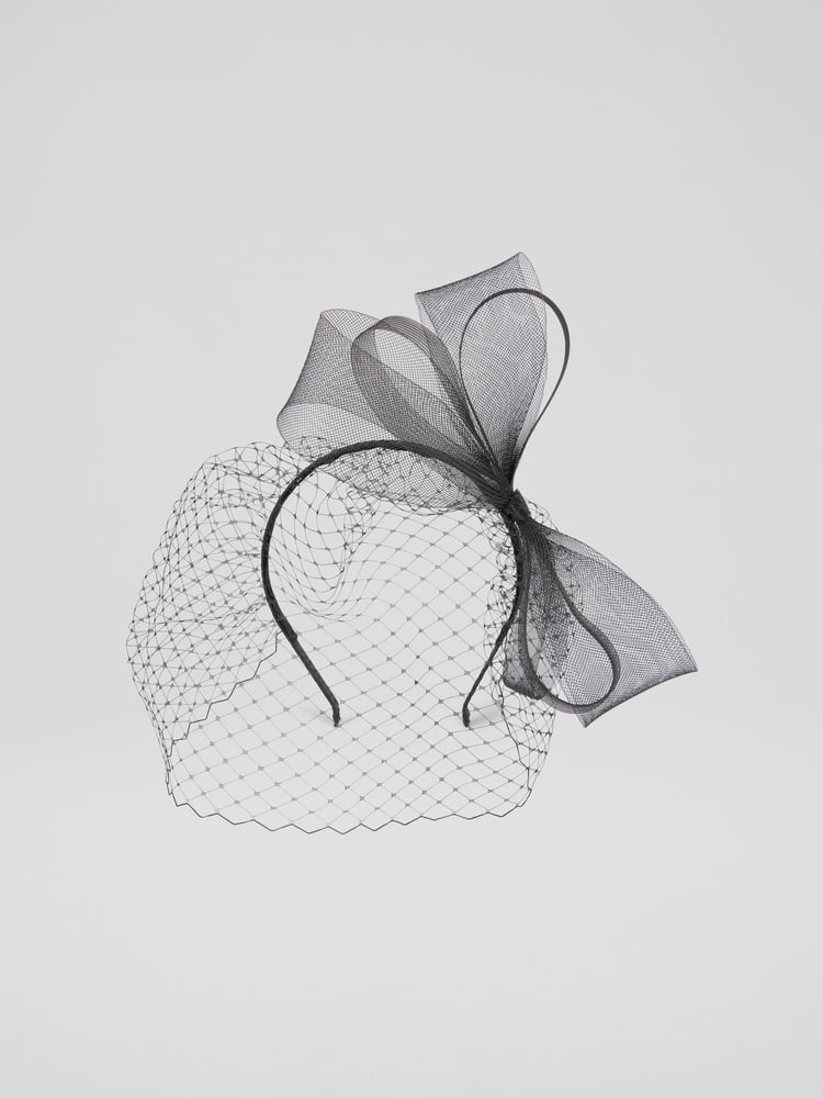 LK Bennett Black Bow Fascinator Headband - Image 1 of 1 LK Bennett Black Bow Fascinator Headband - Image 1 of 1