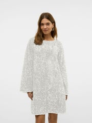 VERO MODA White Bow Back Velvet Sequin Mini Dress - Image 2 of 6