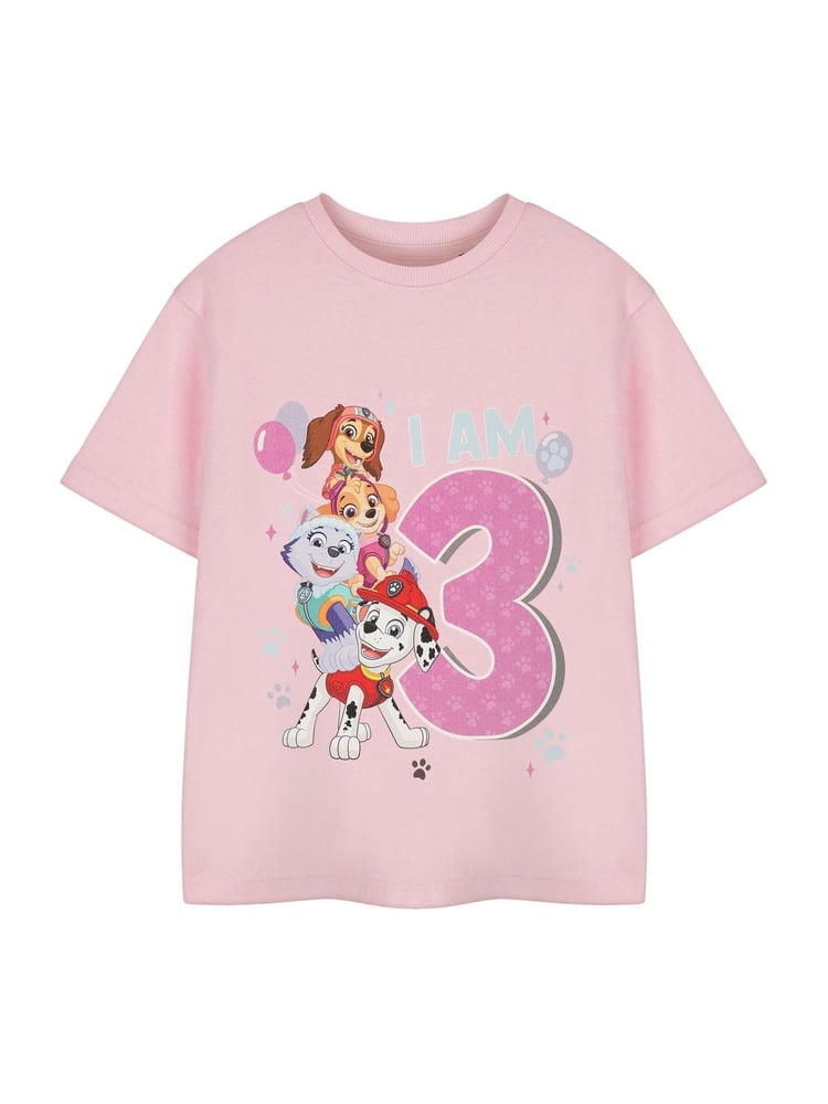 Vanilla Underground Pink Girls Paw Patrol Birthday Age 100% Cotton T-Shirt - Image 2 of 6