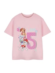 Vanilla Underground Pink Girls Paw Patrol Birthday Age 100% Cotton T-Shirt - Image 4 of 6
