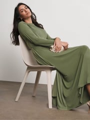 Joanna Hope Green Cut Jersey Dress - Image 2 of 4