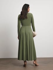 Joanna Hope Green Cut Jersey Dress - Image 3 of 4