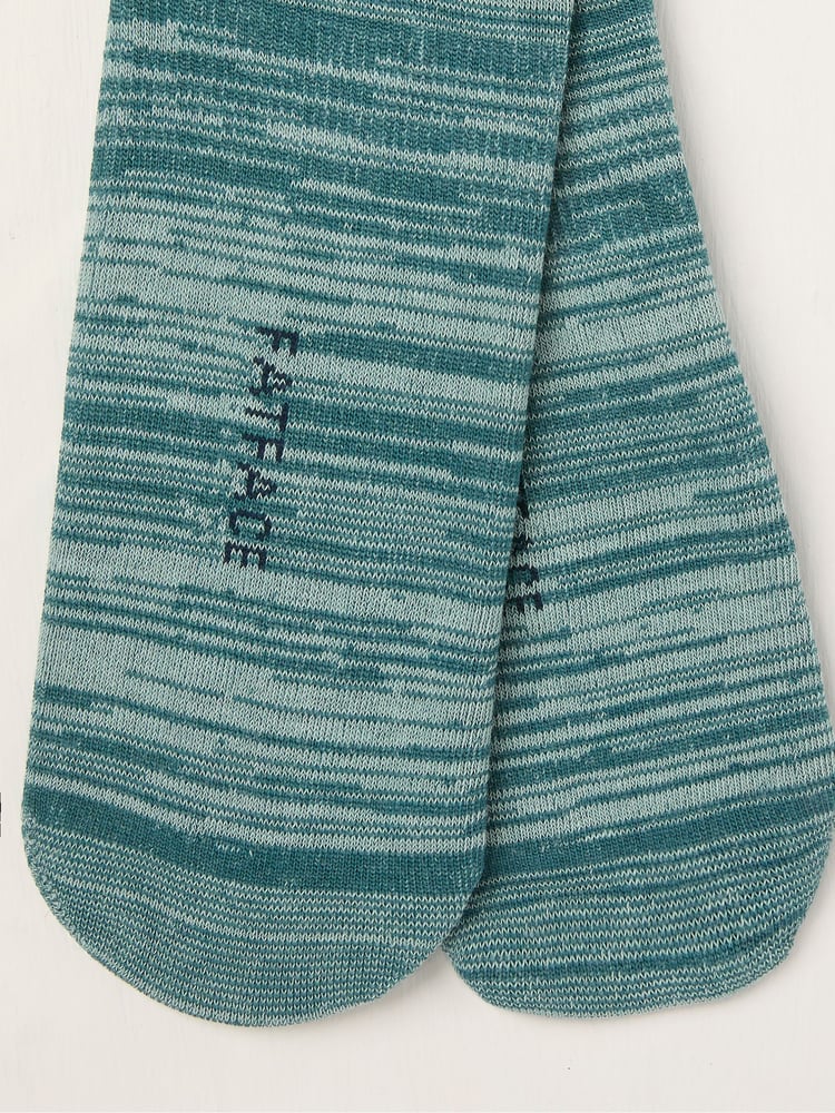 FatFace Teal Blue Footsie Socks - Image 2 of 2