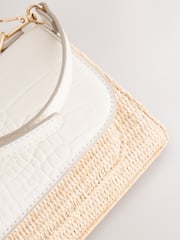 White Structured Hand Held Bag - Image 10 of 10
