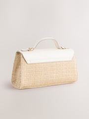 White Structured Hand Held Bag - Image 7 of 10