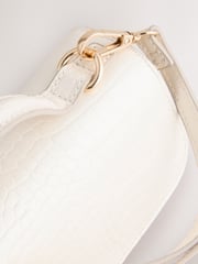 White Structured Hand Held Bag - Image 9 of 10